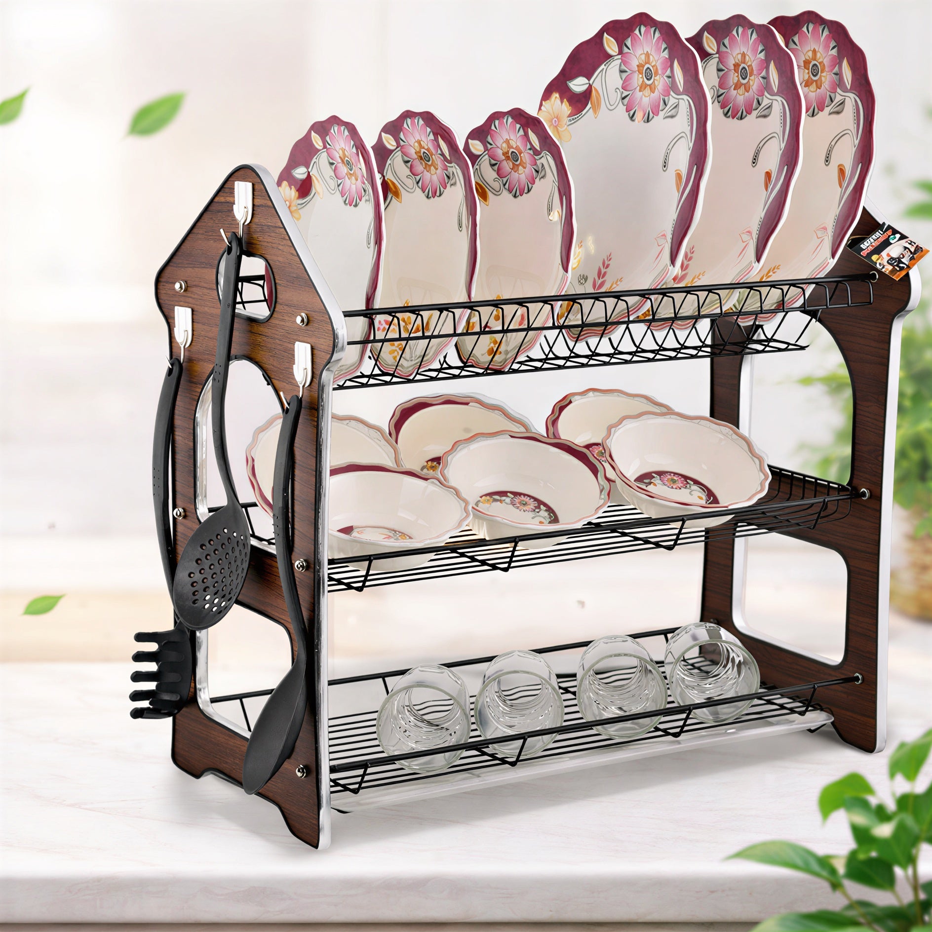 WoodWave FreshStack three-Tier Storage Rack