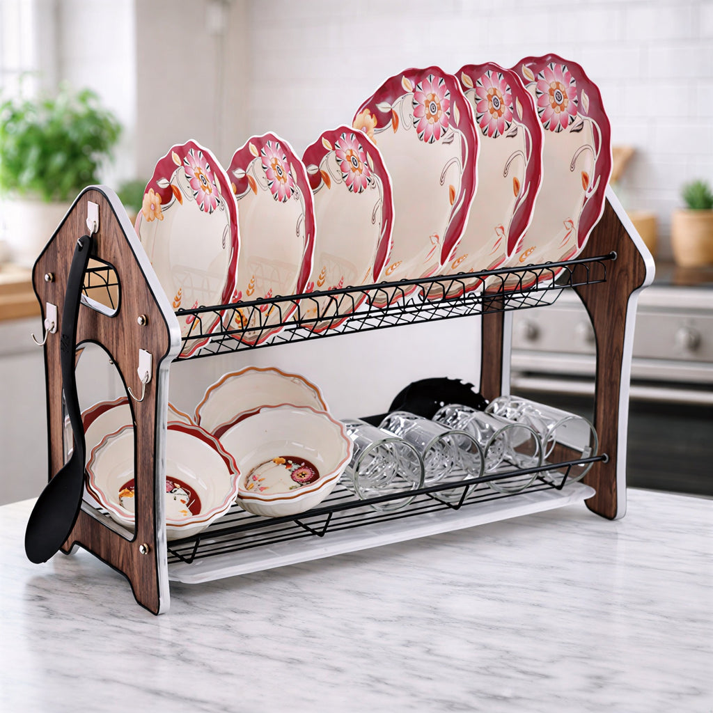 WoodWave FreshStack two-Tier Storage Rack