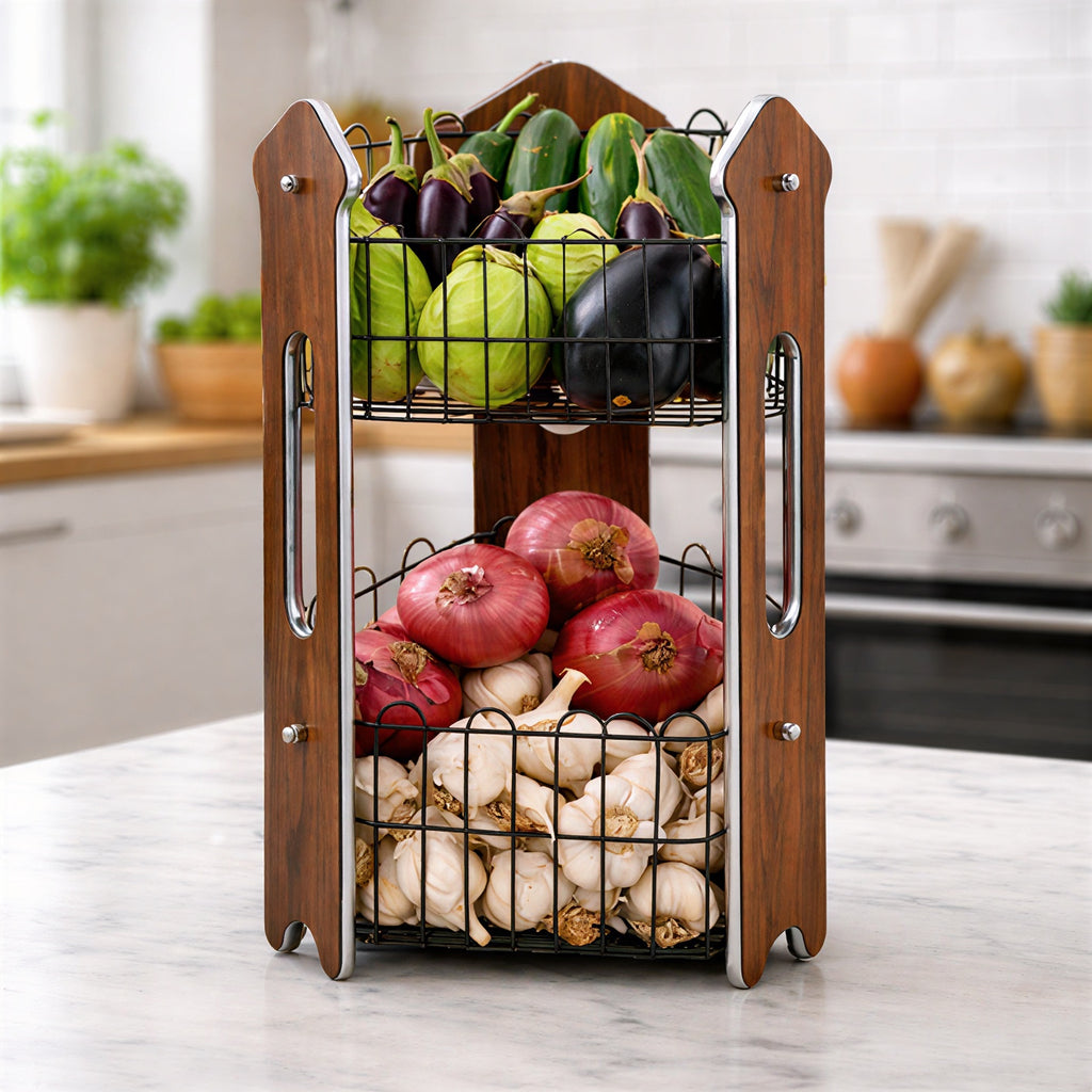 Woodwave FreshStack two-Tier Storage Rack