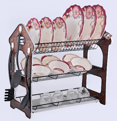 Premium 3 Tier Standing Dish Drying Rack