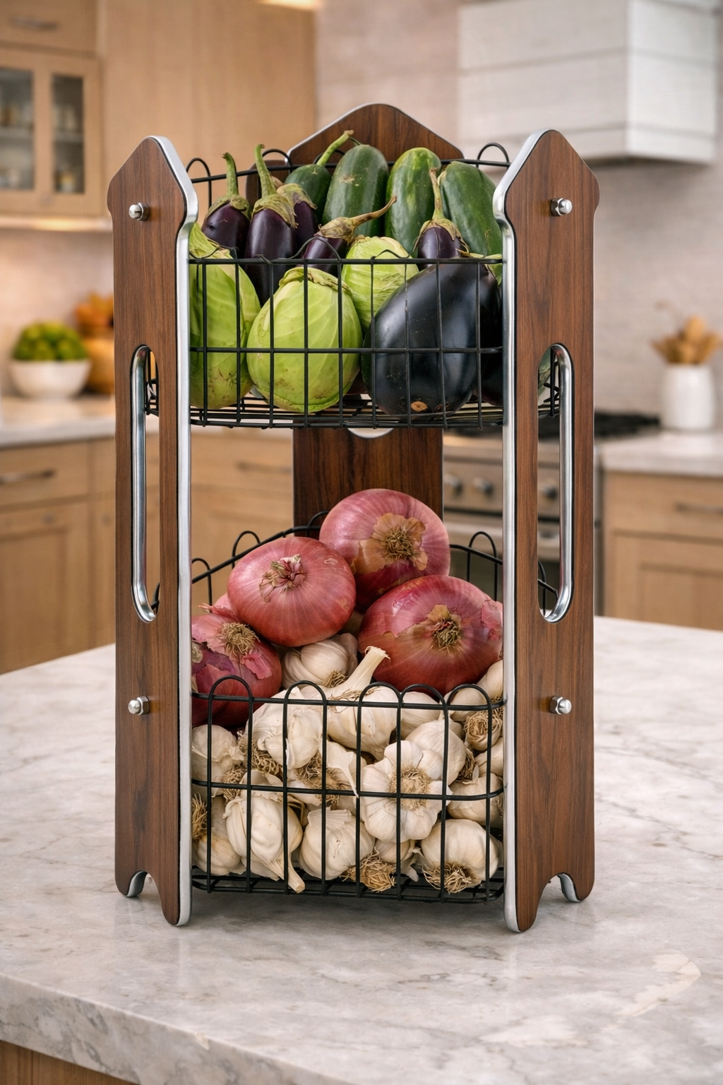 Woodwave FreshStack two-Tier Storage Rack